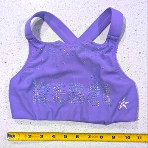 rebels Purple Kids Dance Costume Top